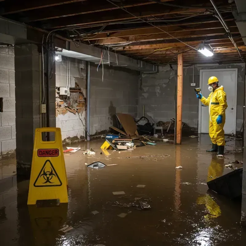 Flooded Basement Electrical Hazard in Roanoke, VA Property